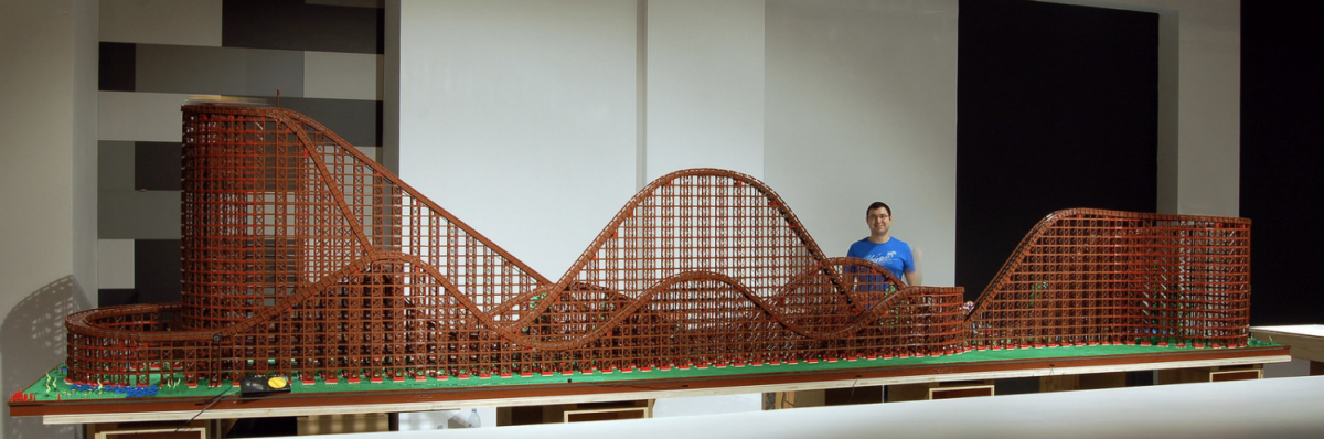 biggest lego roller coaster in the world