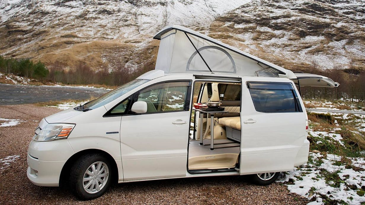 Bifuel hybrid camper van drives 1,000 miles and camps on pure battery