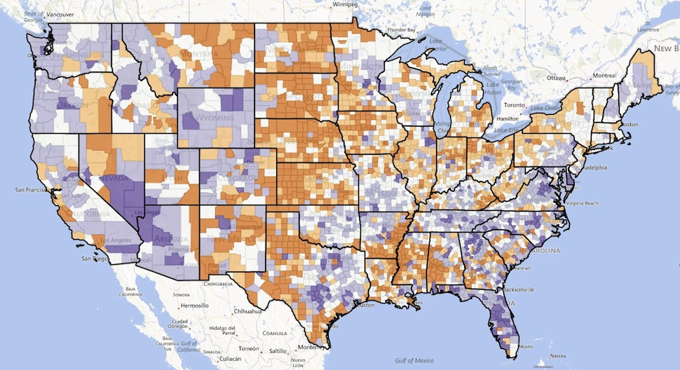 A map of where Americans are moving – EEJournal